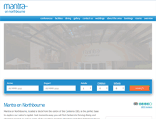 Tablet Screenshot of mantraonnorthbourne.com.au
